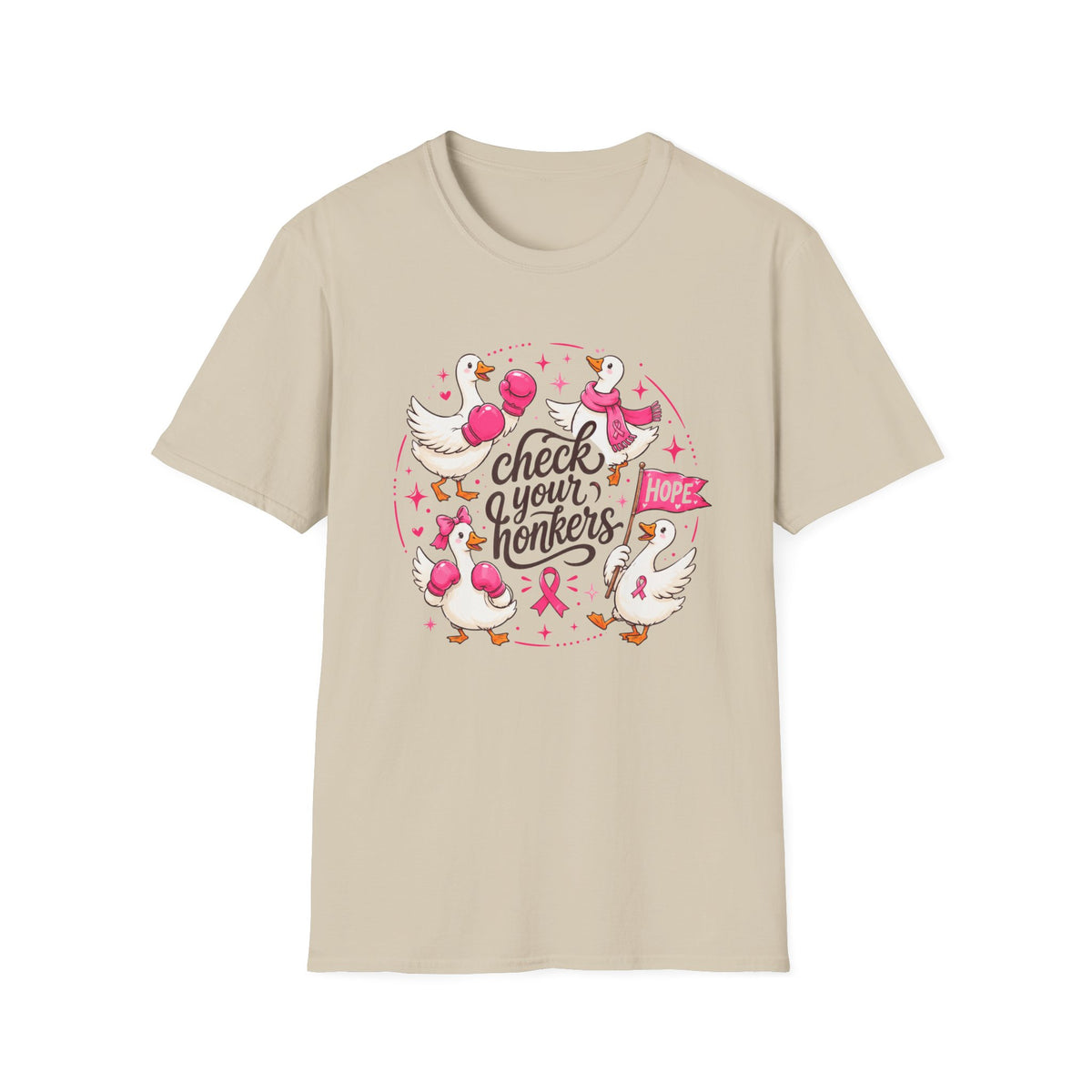 Check Your Honkers Breast Cancer Awareness T-Shirt