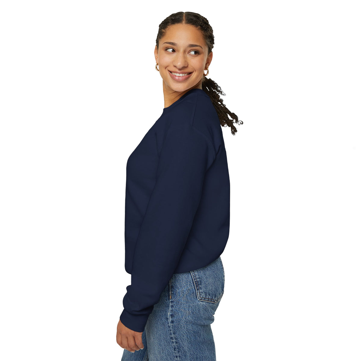 Cozy Autumn Plaid Bow Wreath Crewneck Sweatshirt