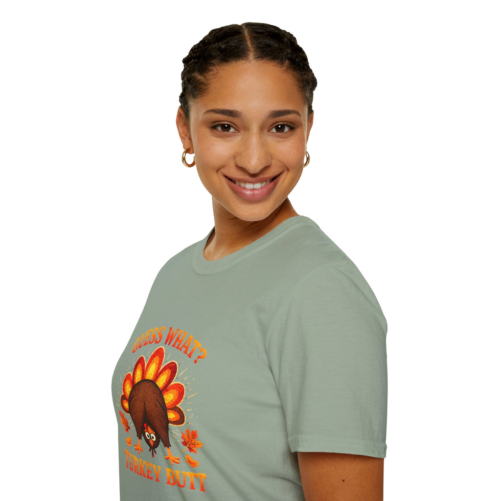 Turkey Butt T-Shirt — "Guess What?" Funny Thanksgiving Tee