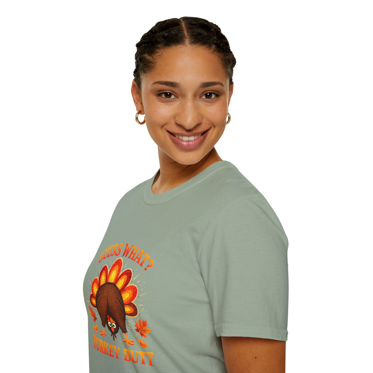 Turkey Butt T-Shirt — "Guess What?" Funny Thanksgiving Tee