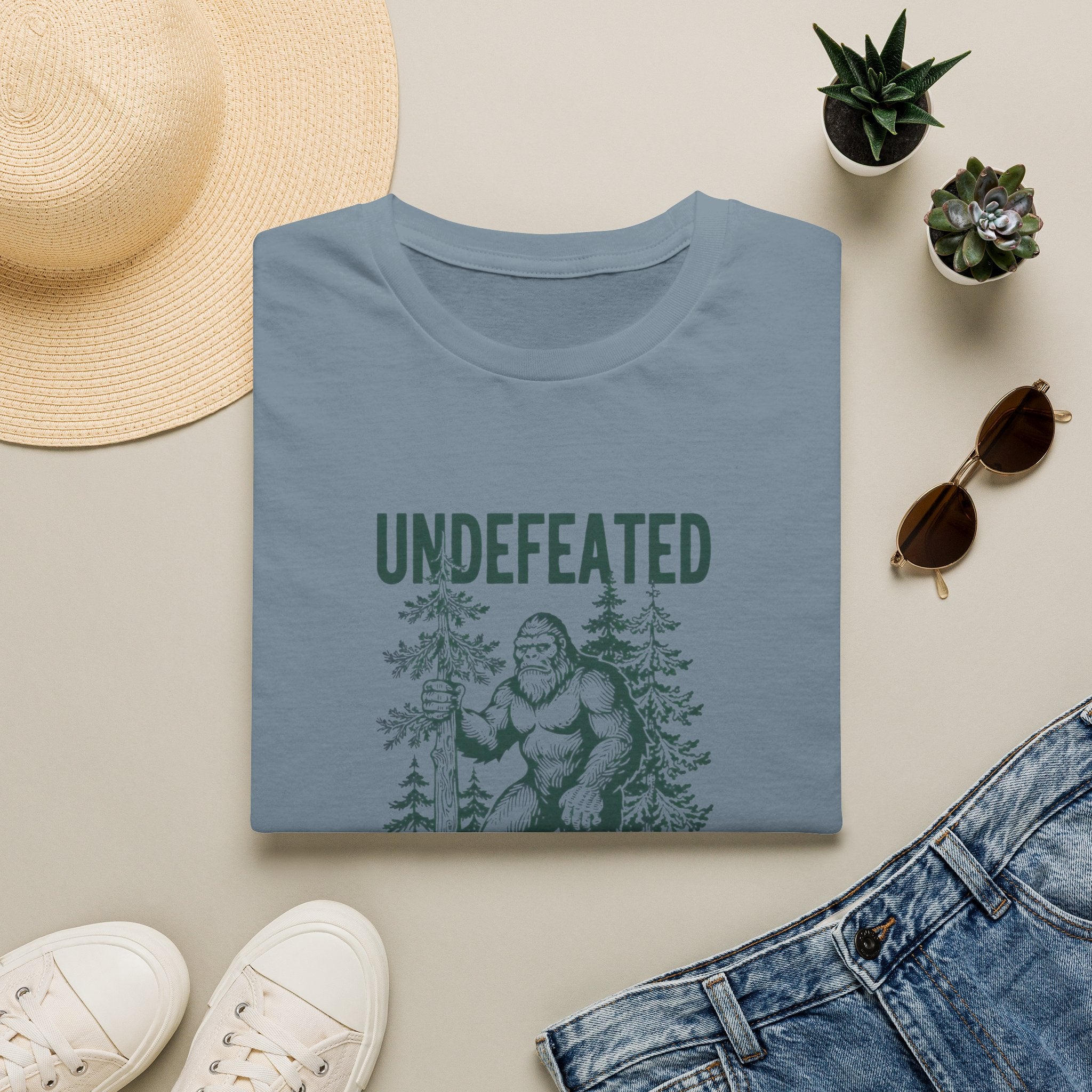Undefeated Bigfoot T-Shirt — 'Hide and Seek Champion' Graphic Tee