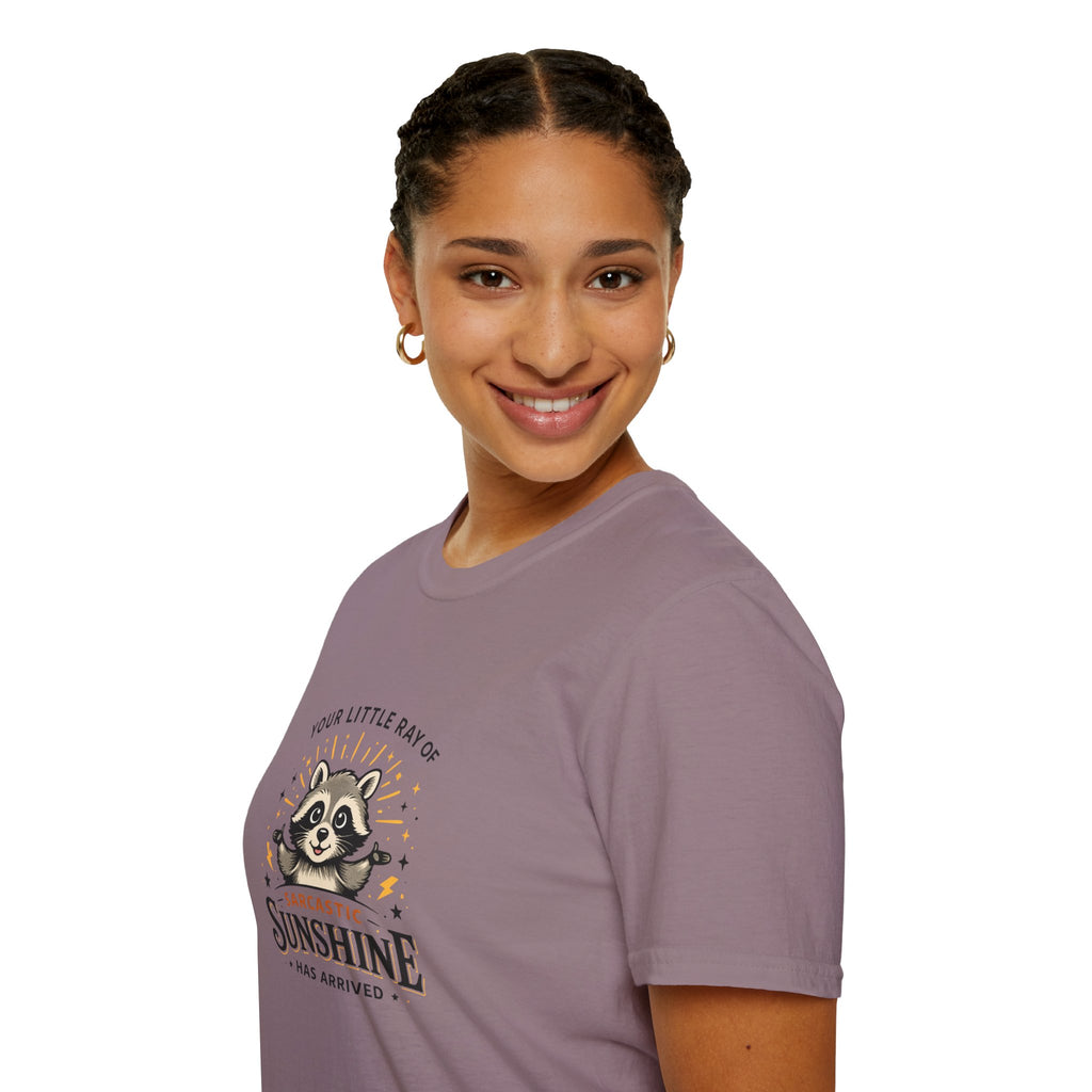 Your Little Ray of Sarcastic Sunshine Raccoon T-Shirt — Funny Gift for Her