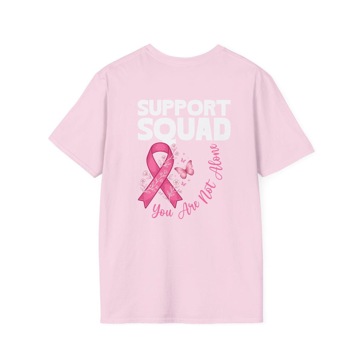 Pink Ribbon Support Squad Breast Cancer Awareness T-Shirt