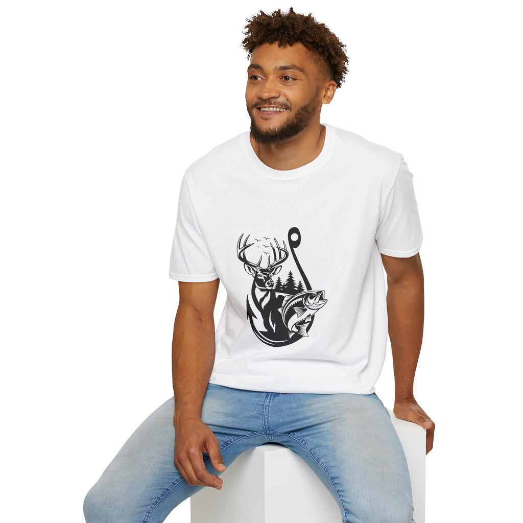 Hunt Fish & Forest Adventure T-Shirt — Outdoor Gift for Hunters & Fishermen
