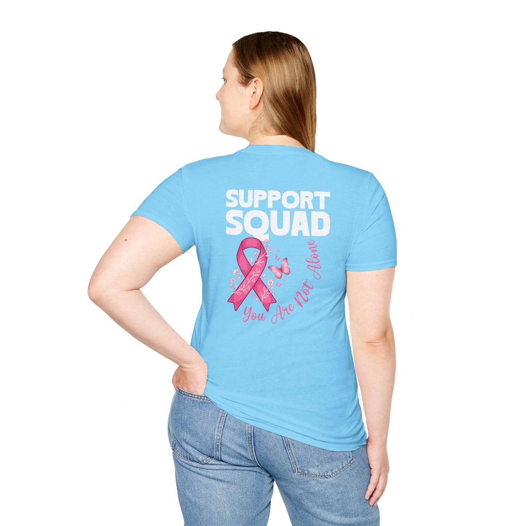 Pink Ribbon Support Squad Breast Cancer Awareness T-Shirt