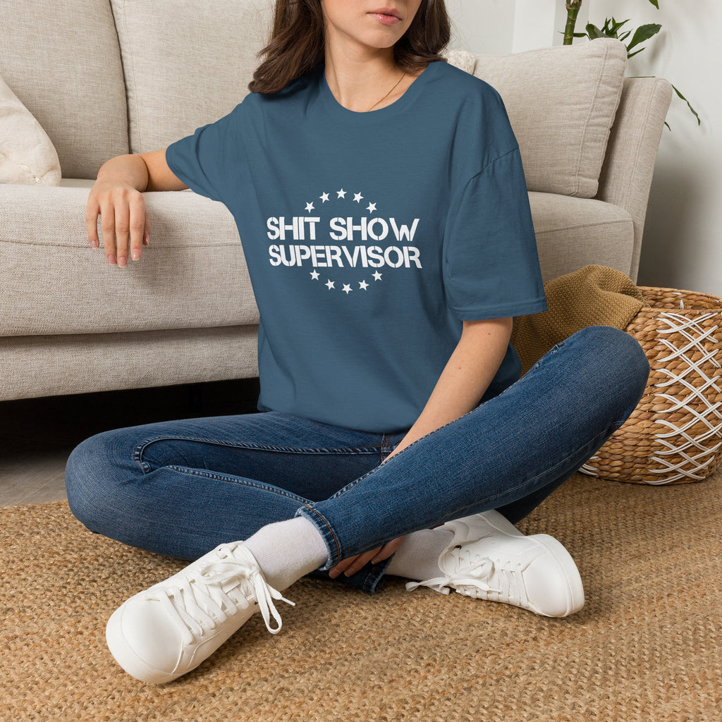 Shit Show Supervisor T-Shirt — Funny Sarcastic Gift for Her Work Humor Graphic Tee