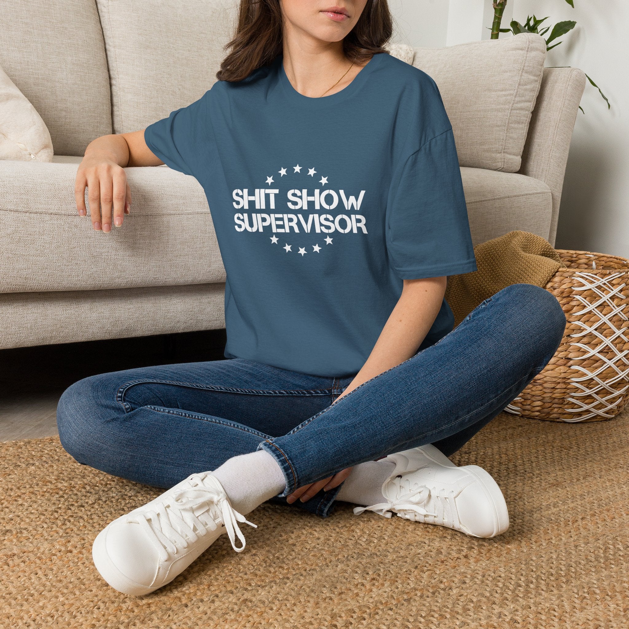 Shit Show Supervisor T-Shirt — Funny Sarcastic Gift for Her Work Humor Graphic Tee