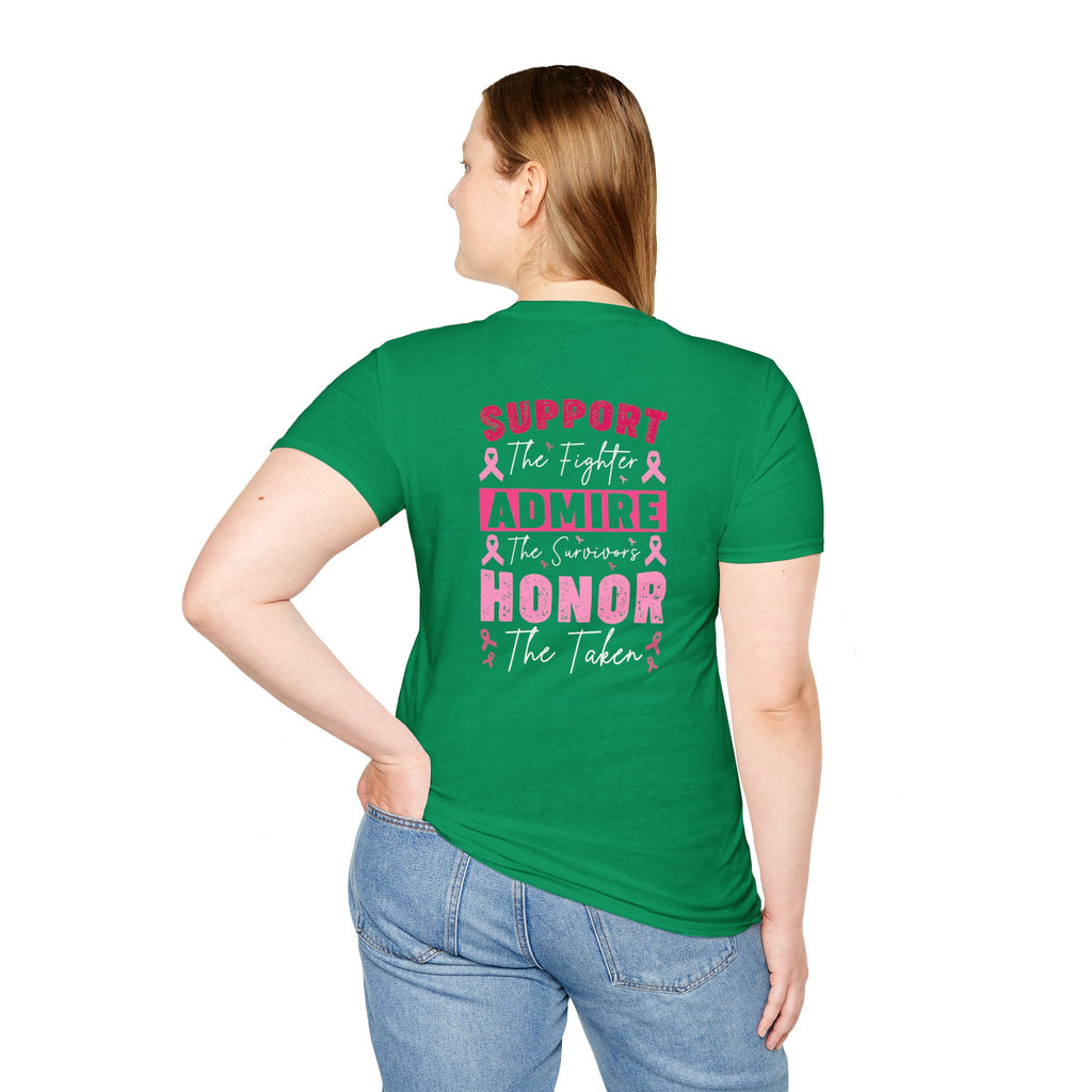 Breast Cancer Awareness Ribbon T-Shirt — Pink Ribbon Support Tee