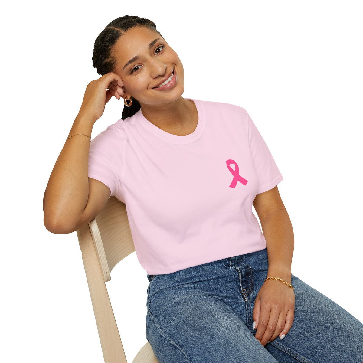 Pink Ribbon Support Squad Breast Cancer Awareness T-Shirt