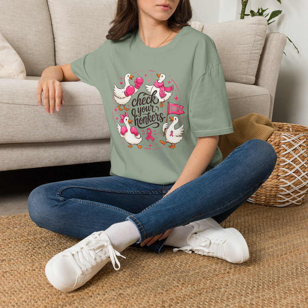 Check Your Honkers Breast Cancer Awareness T-Shirt
