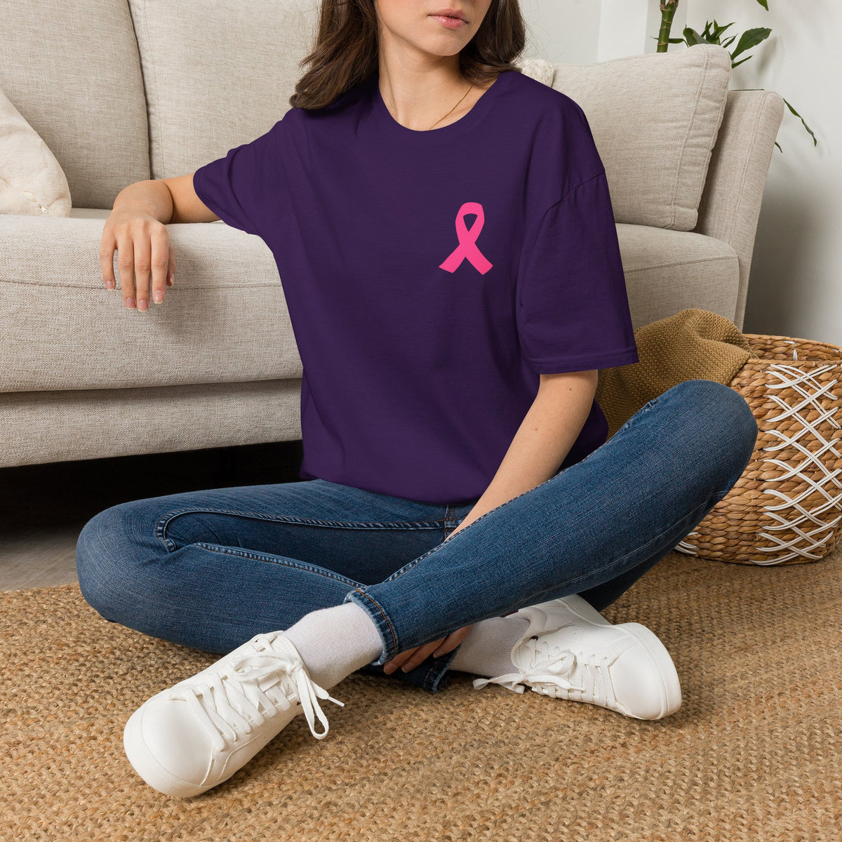 Pink Ribbon Support Squad Breast Cancer Awareness T-Shirt