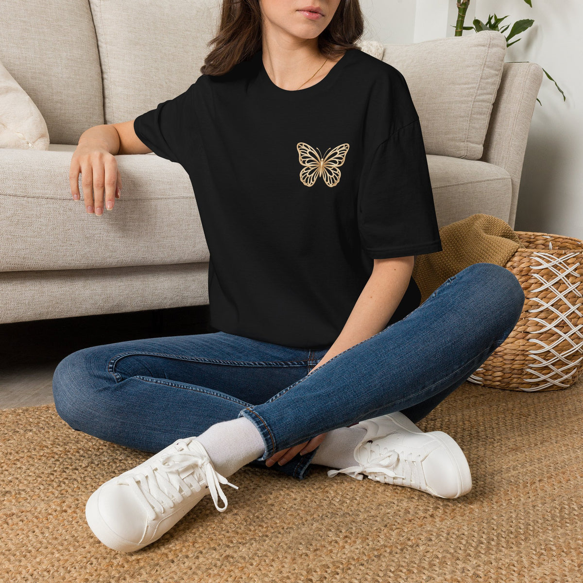 Created with a Purpose Butterfly T-Shirt Faith Graphic Tee