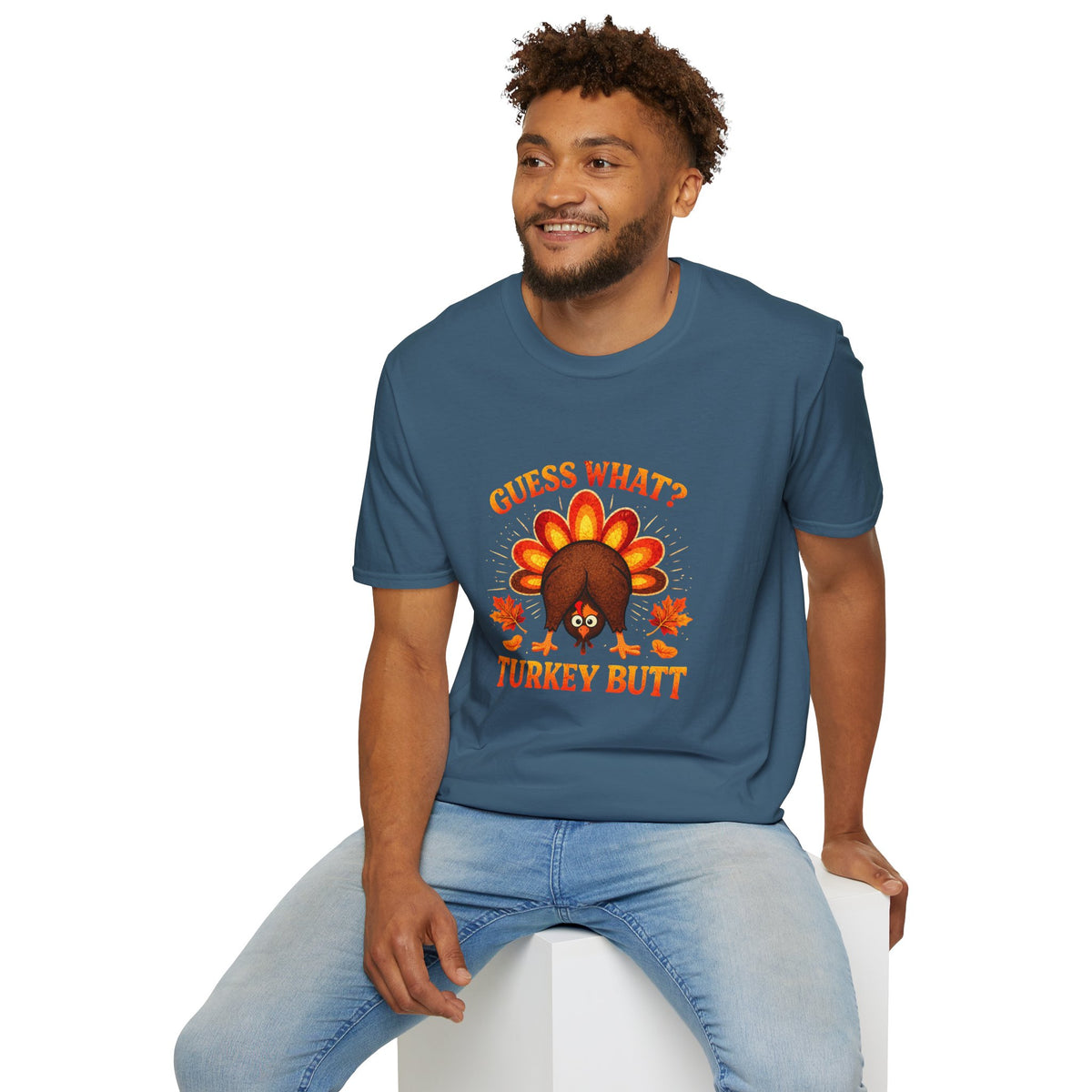 Turkey Butt T-Shirt — "Guess What?" Funny Thanksgiving Tee