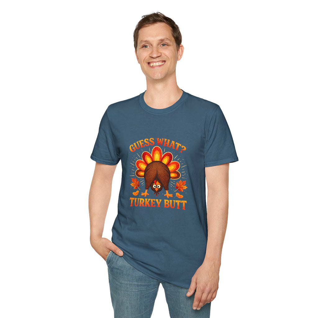 Turkey Butt T-Shirt — "Guess What?" Funny Thanksgiving Tee