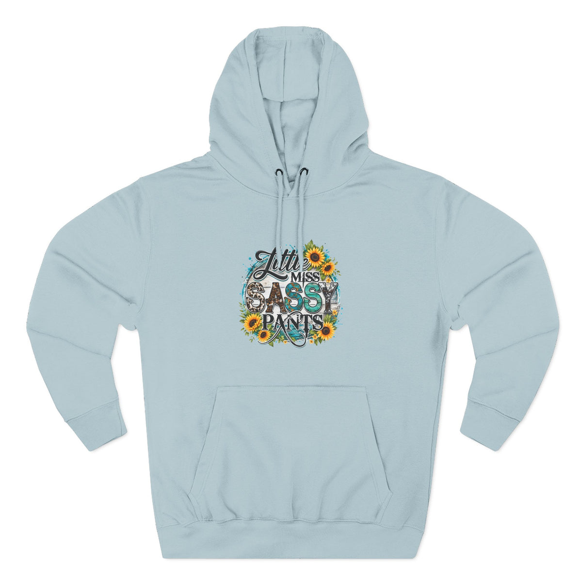 Little Miss Sassy Pants Hoodie Floral Graphic Pullover Sweatshirt