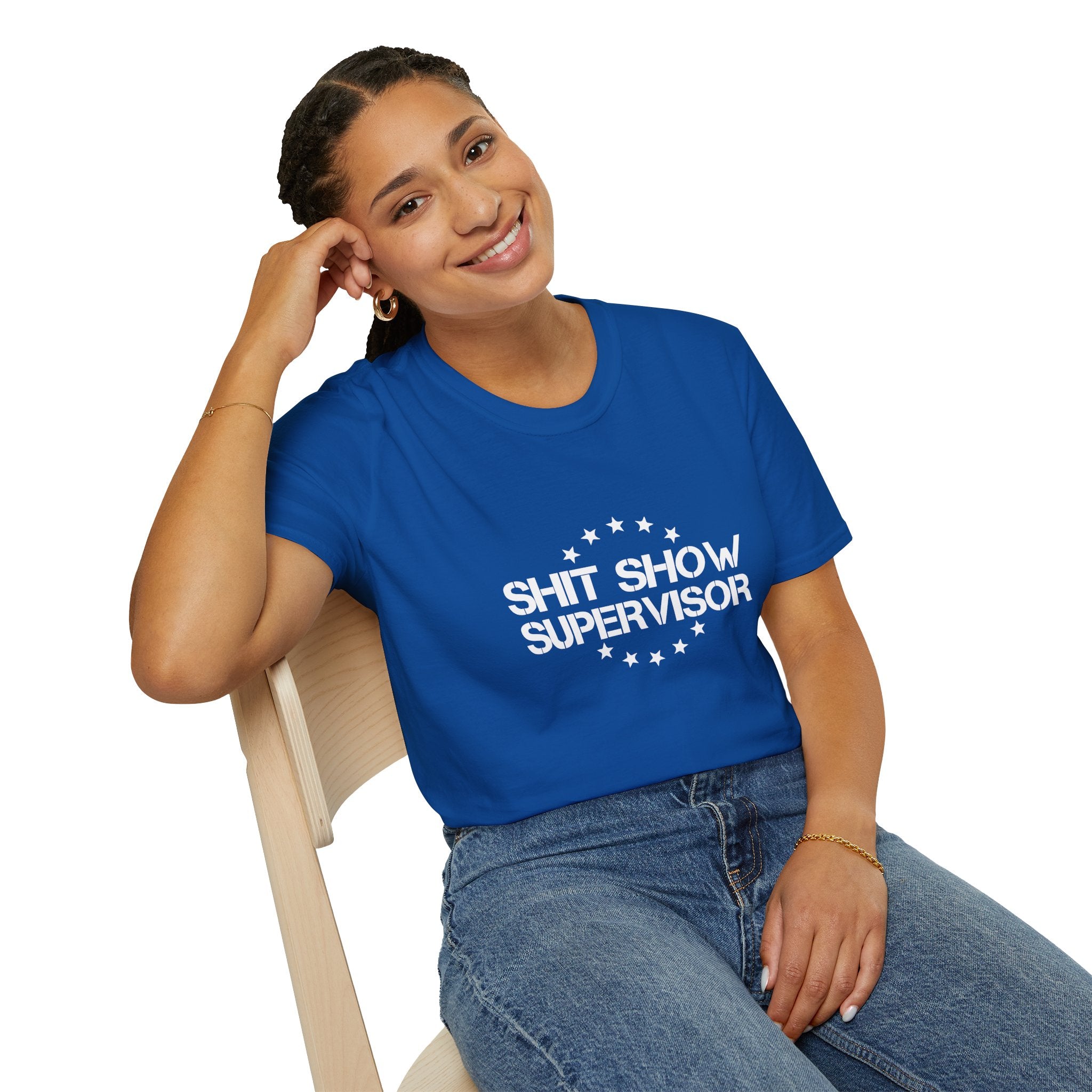 Shit Show Supervisor T-Shirt — Funny Sarcastic Gift for Her Work Humor Graphic Tee