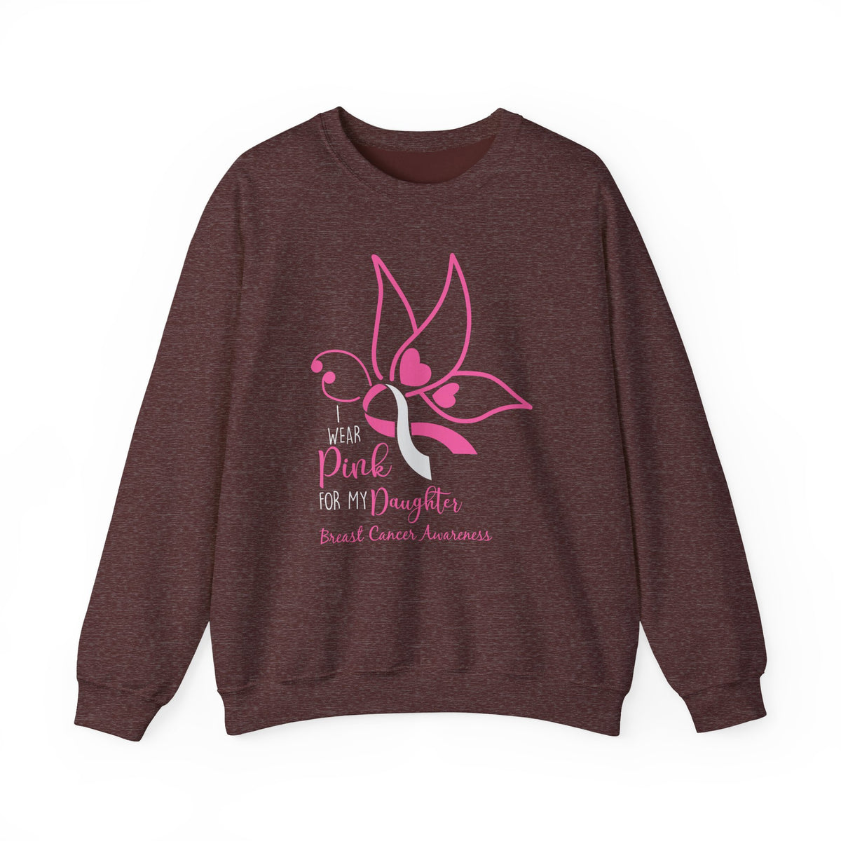 I Wear Pink for My Daughter Breast Cancer Sweatshirt