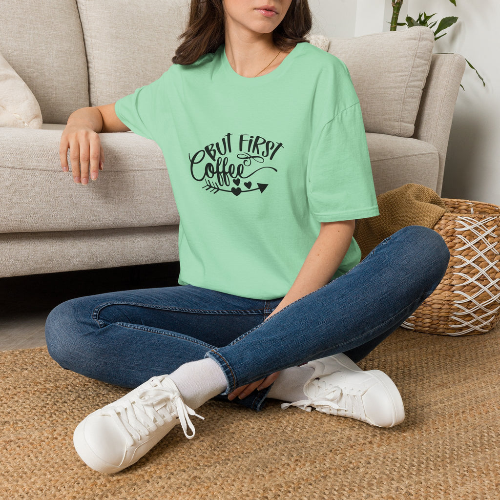 But First Coffee T-Shirt — Funny Gift for Coffee Lovers Women's Graphic Tee
