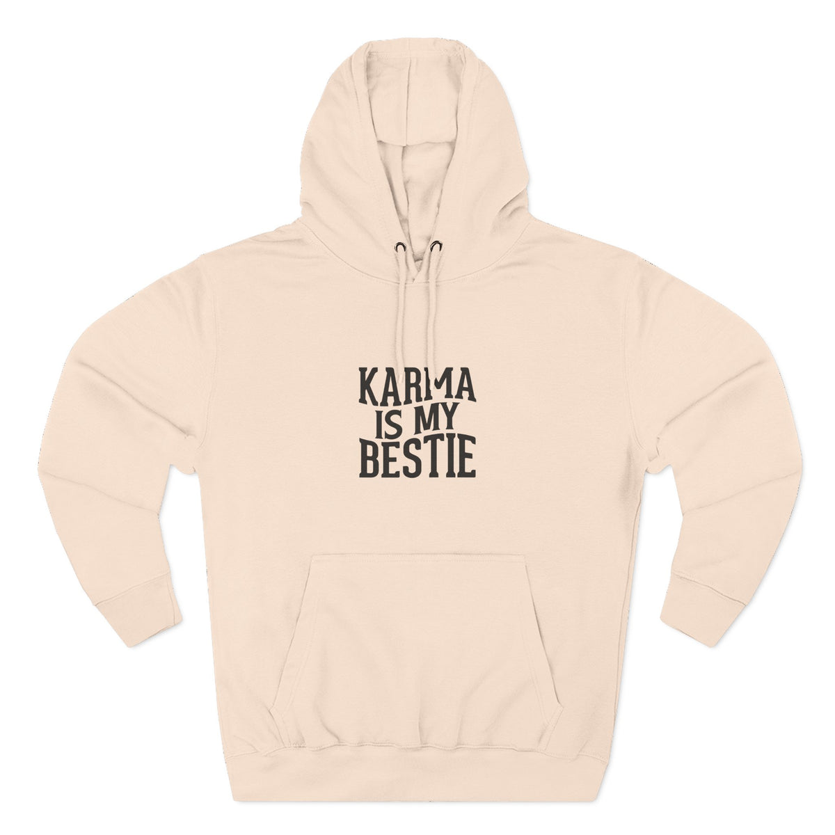 Karma Is My Bestie Graphic Pullover Hoodie