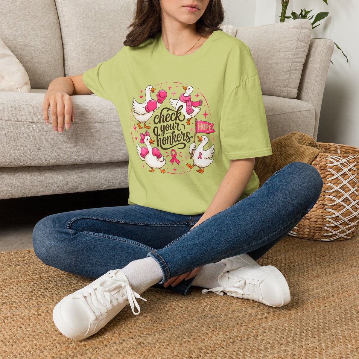 Check Your Honkers Breast Cancer Awareness T-Shirt