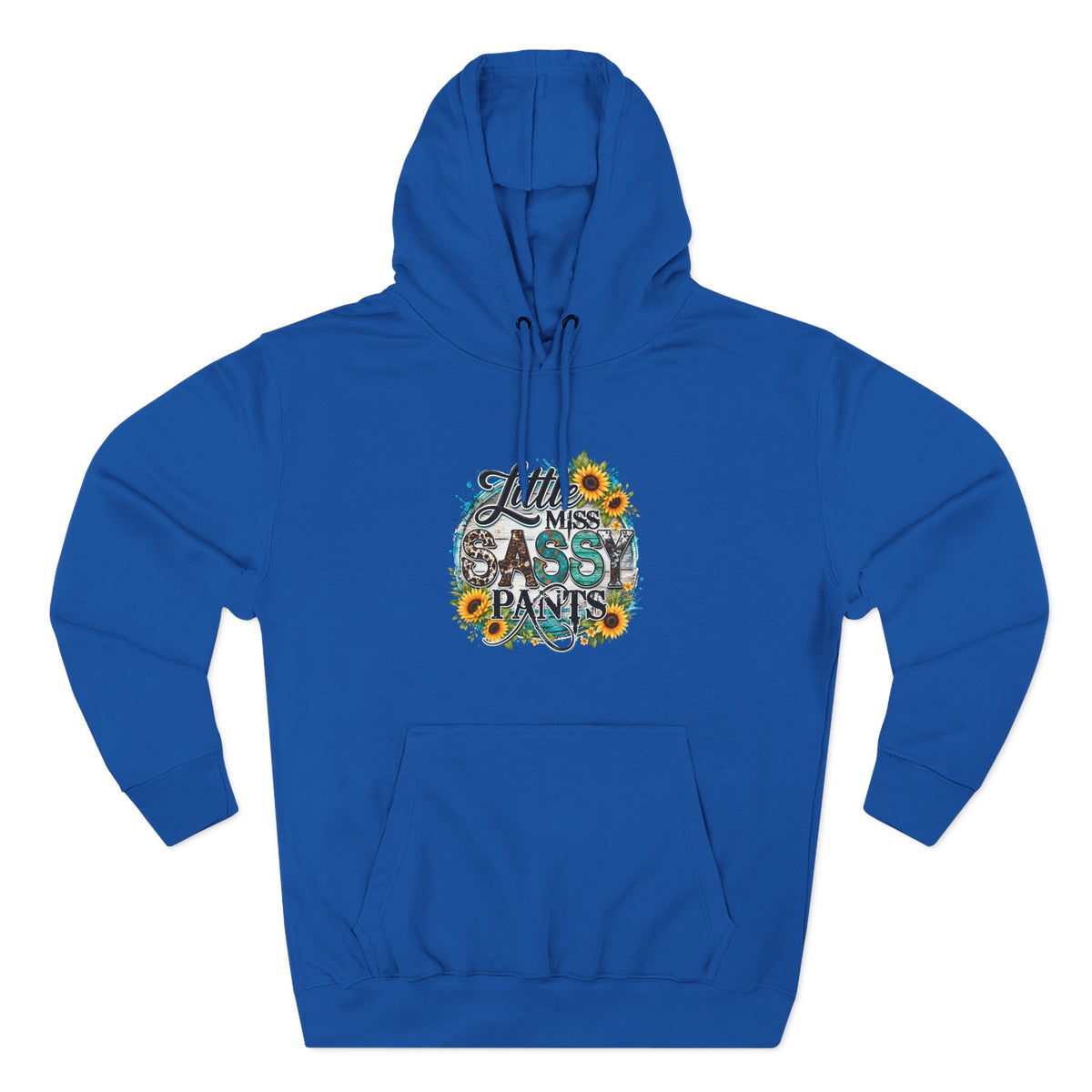Little Miss Sassy Pants Hoodie Floral Graphic Pullover Sweatshirt