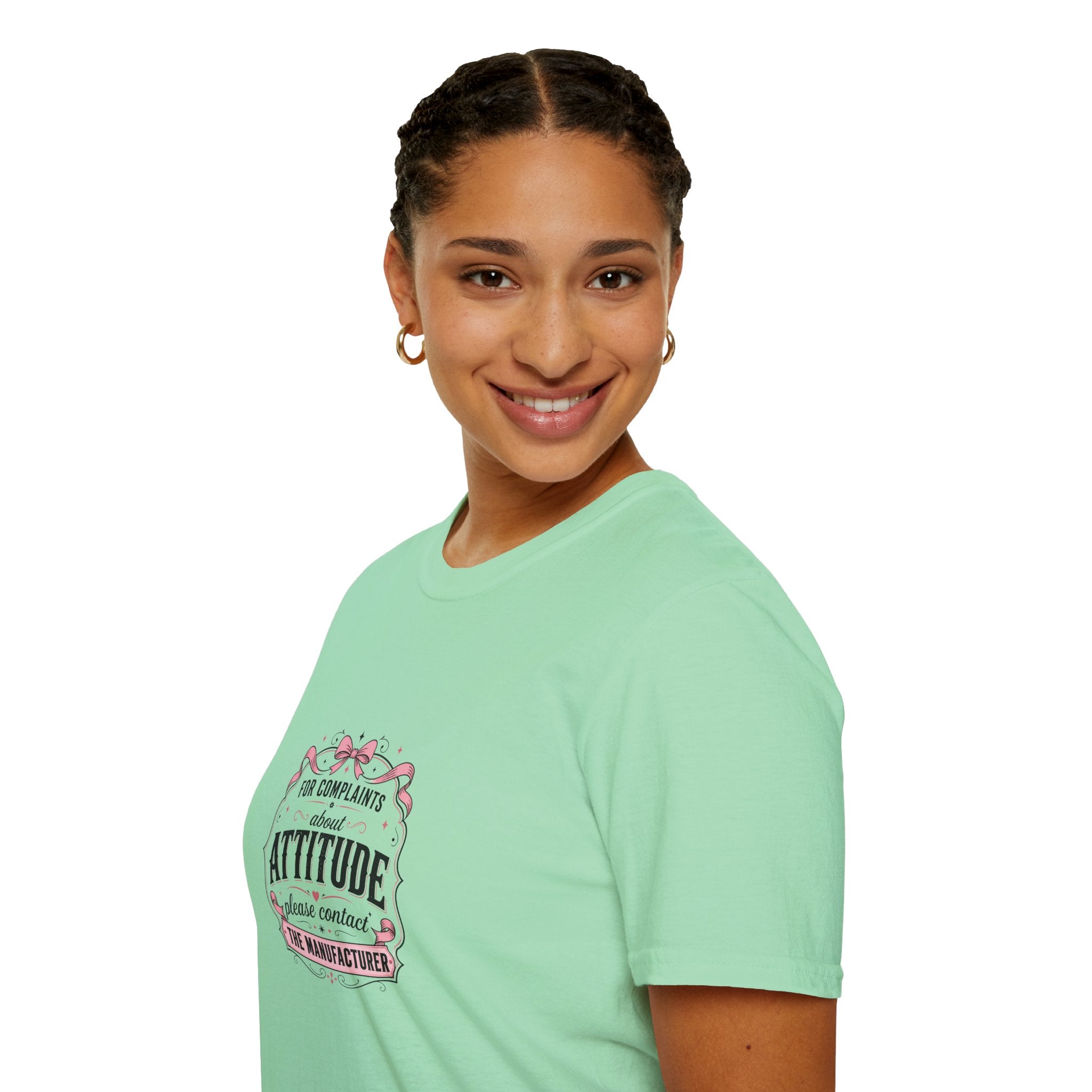 For Complaints About Attitude Contact The Manufacturer T-Shirt — Funny Gift for Her