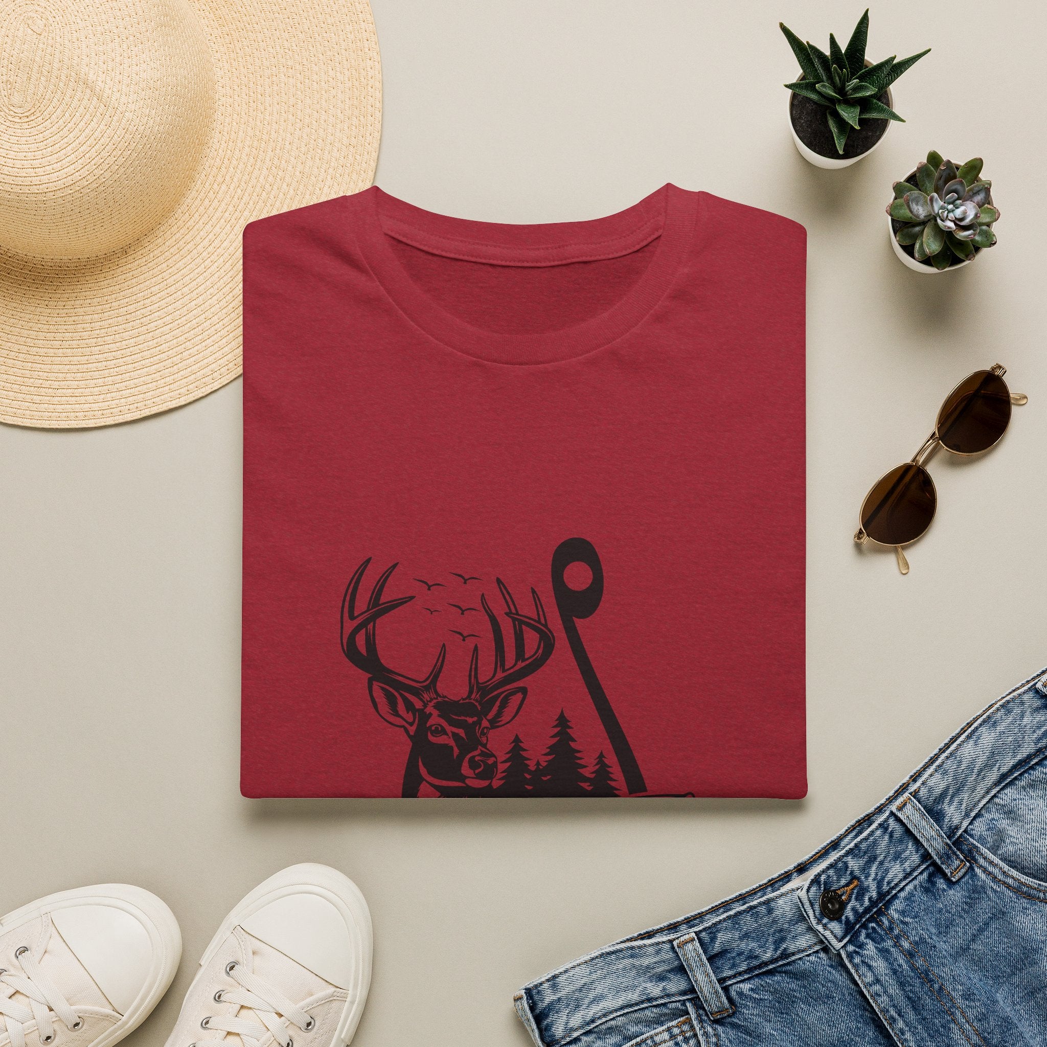 Hunt Fish & Forest Adventure T-Shirt — Outdoor Gift for Hunters & Fishermen
