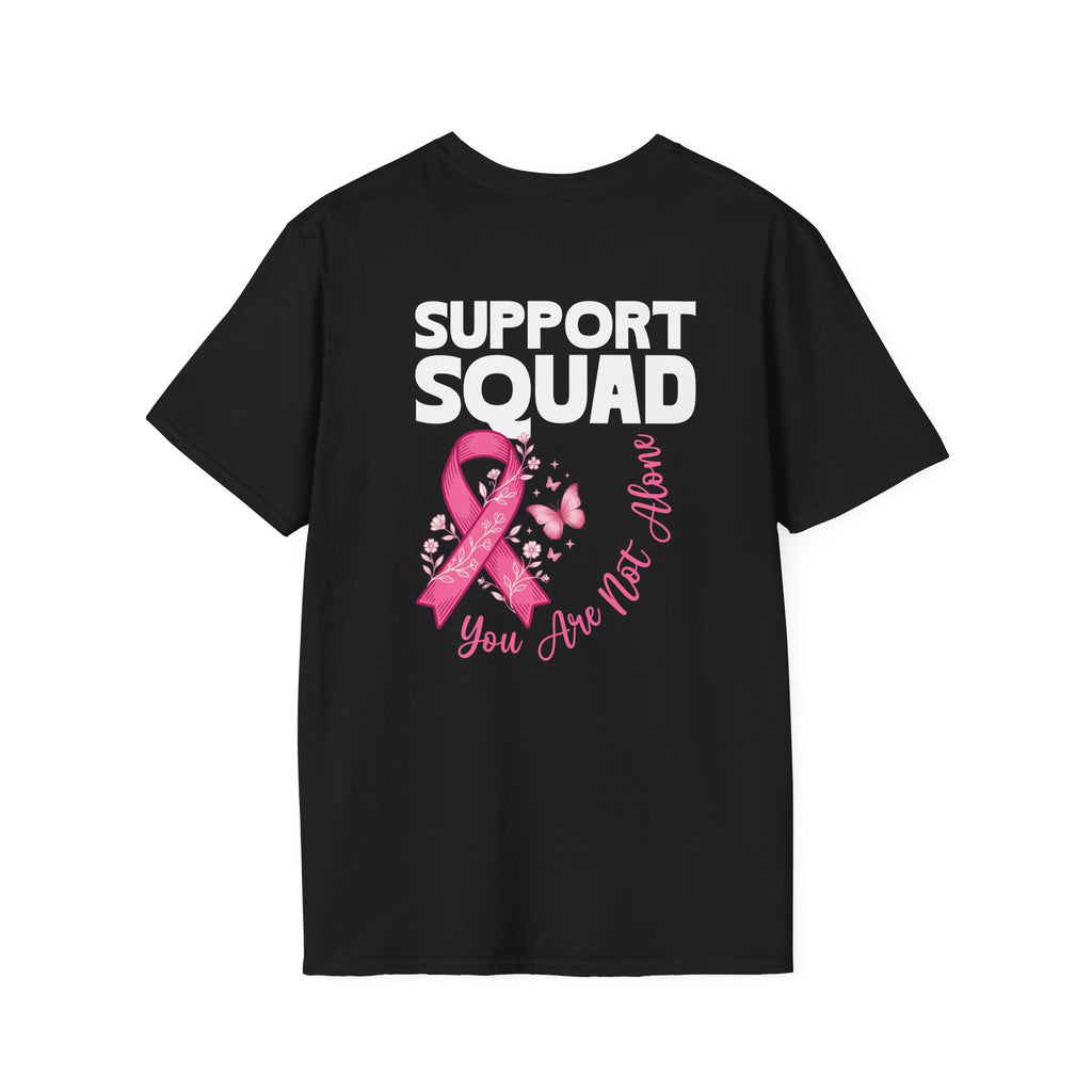 Pink Ribbon Support Squad Breast Cancer Awareness T-Shirt