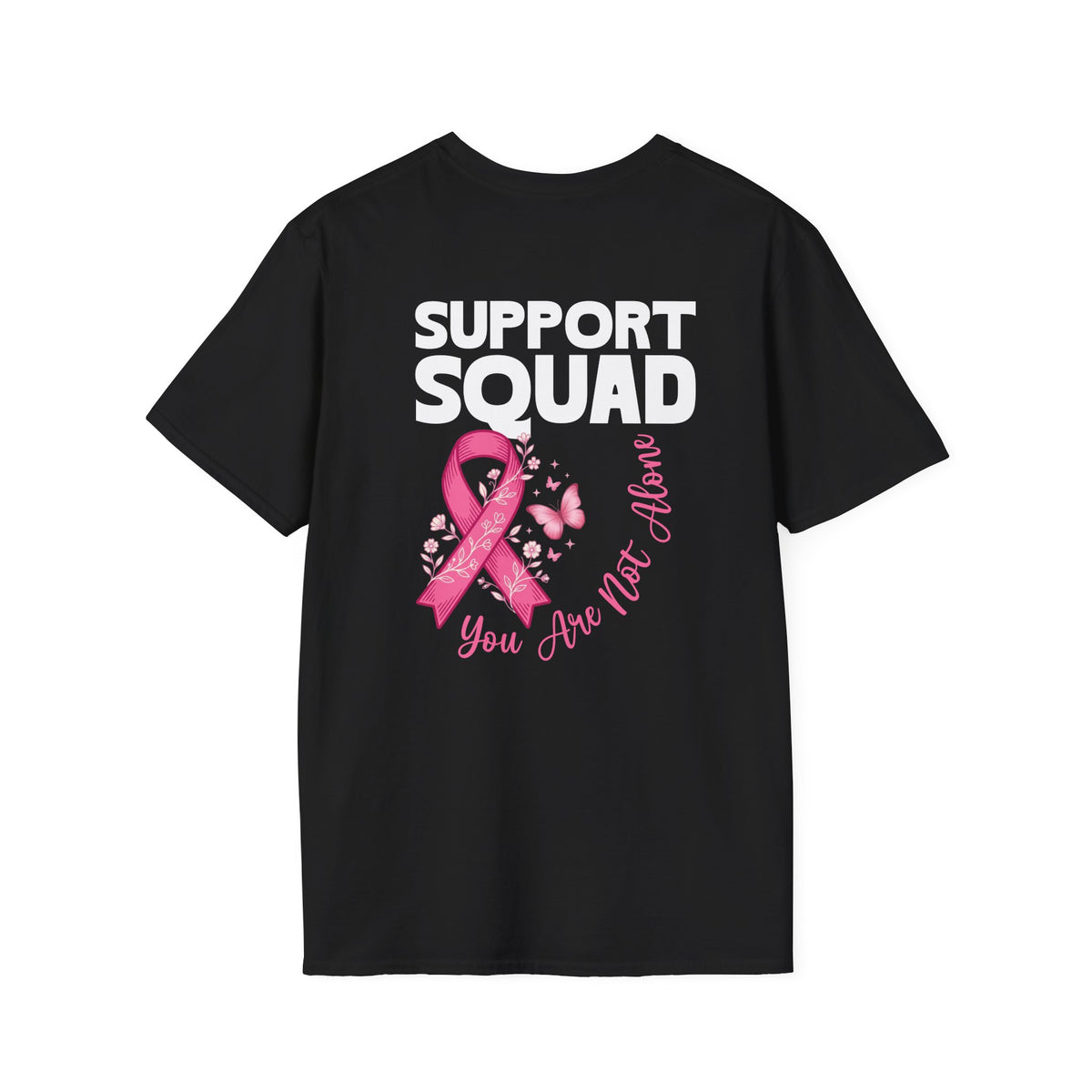 Pink Ribbon Support Squad Breast Cancer Awareness T-Shirt