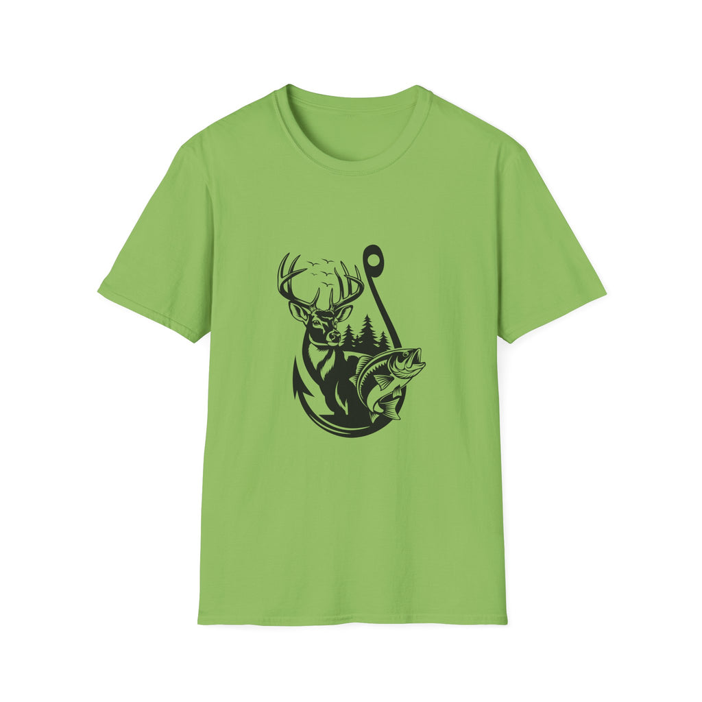 Hunt Fish & Forest Adventure T-Shirt — Outdoor Gift for Hunters & Fishermen
