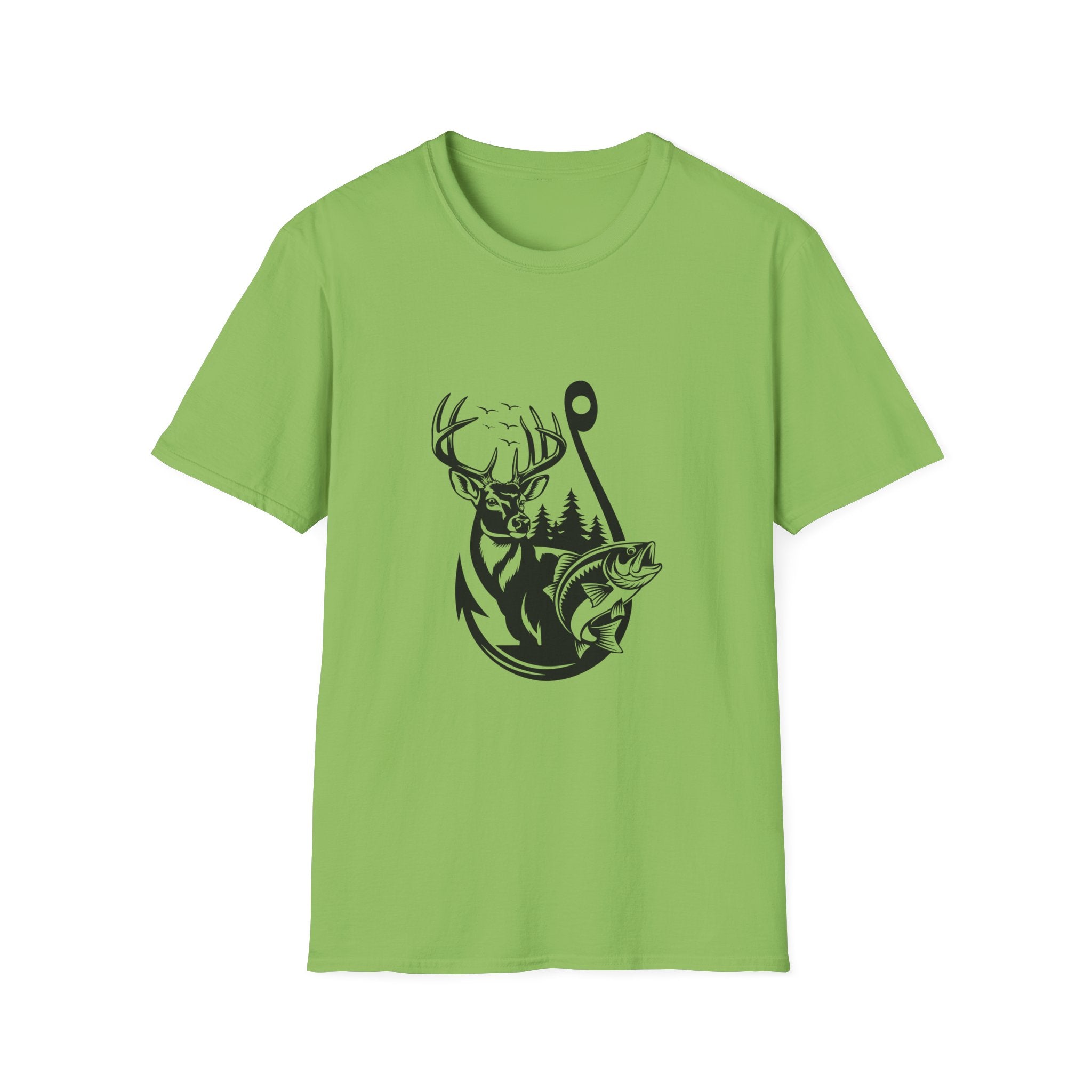 Hunt Fish & Forest Adventure T-Shirt — Outdoor Gift for Hunters & Fishermen