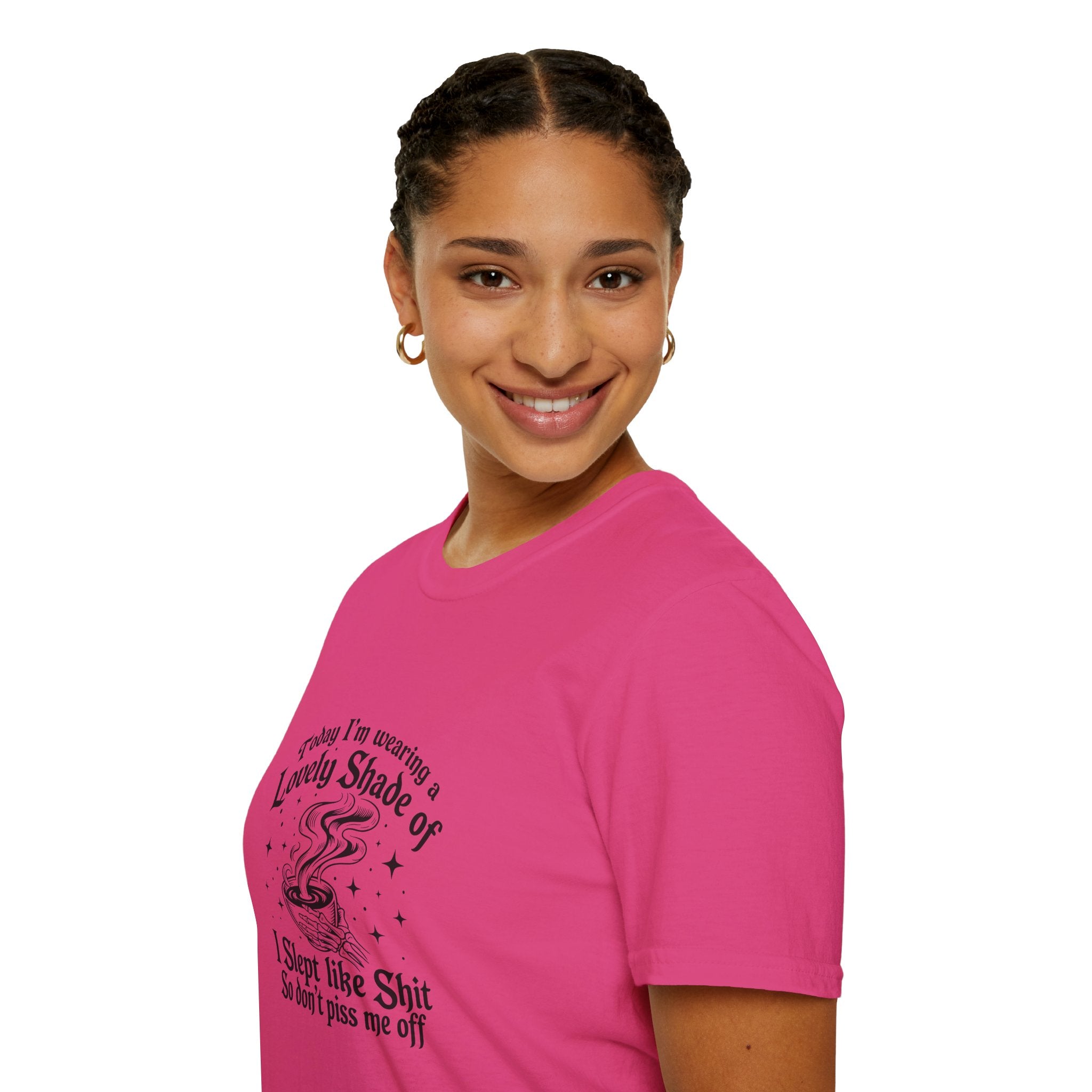 I Slept Like Shit So Don't Piss Me Off T-Shirt — Funny Sarcastic Gift for Her Graphic Tee