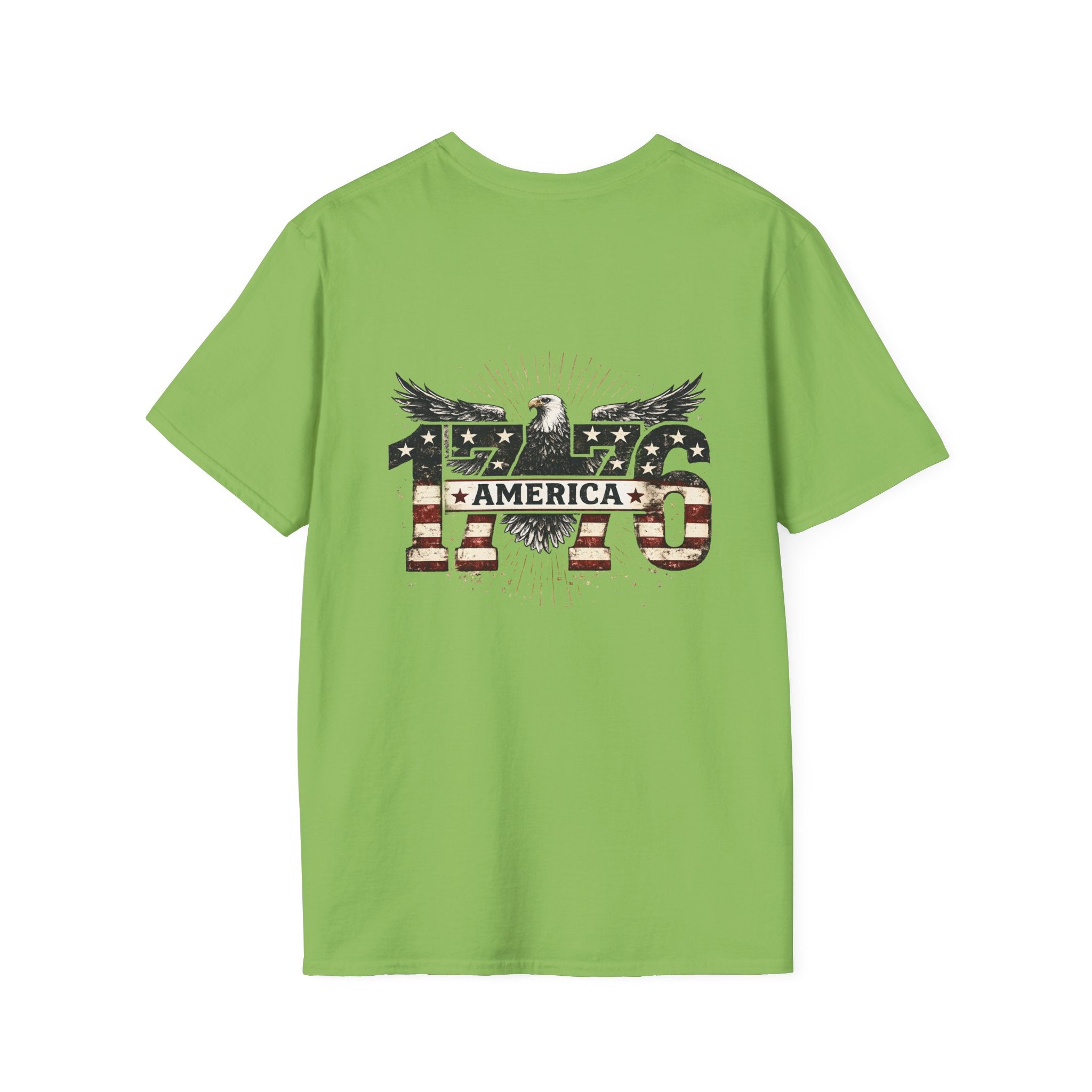 1776 American Flag Eagle T-Shirt — Vintage Patriotic Gift for Him Fourth of July Tee