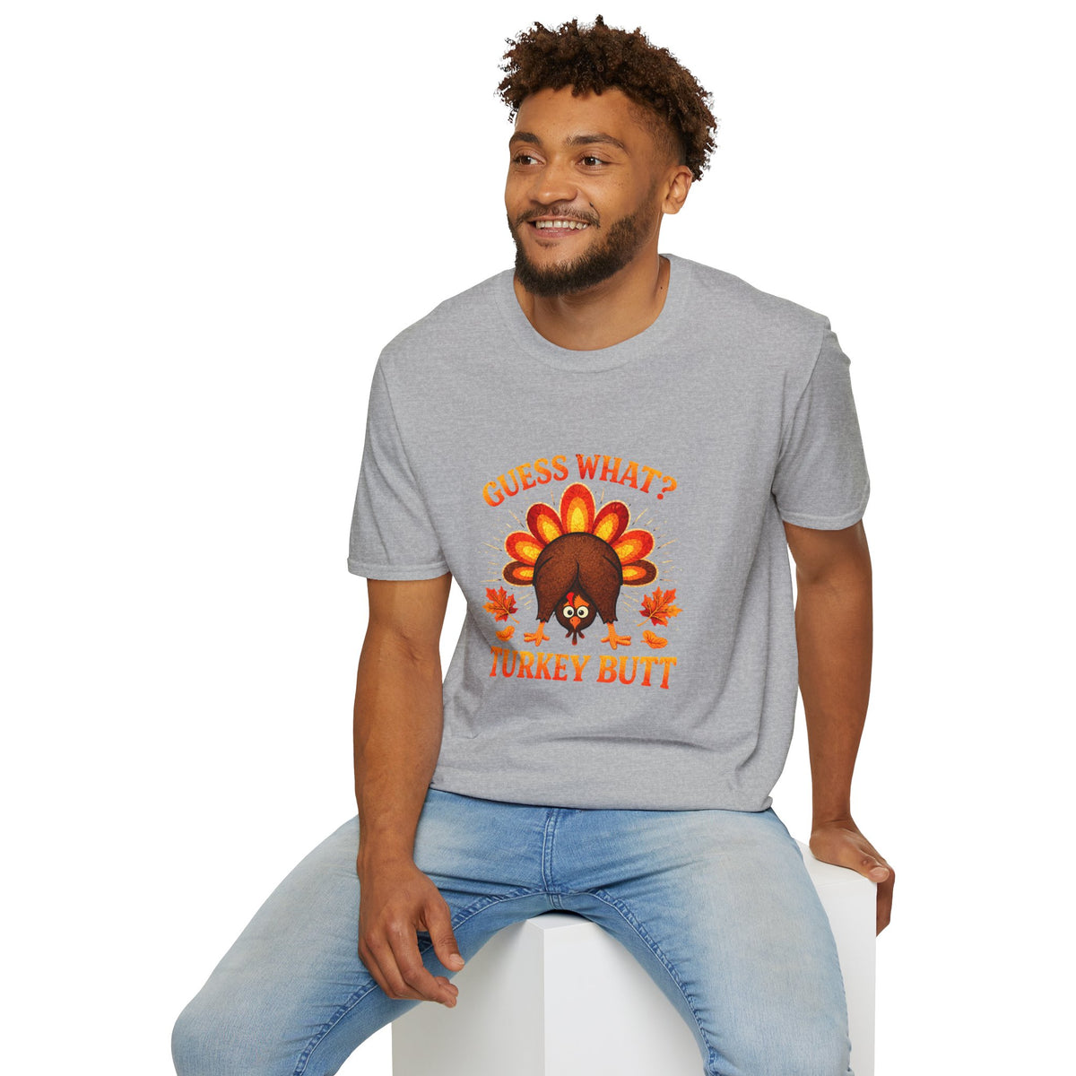 Turkey Butt T-Shirt — "Guess What?" Funny Thanksgiving Tee