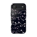 Magnetic Phone Case — Black Sakura Cherry Blossom Tough Cover
