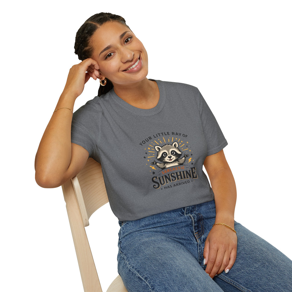Your Little Ray of Sarcastic Sunshine Raccoon T-Shirt — Funny Gift for Her