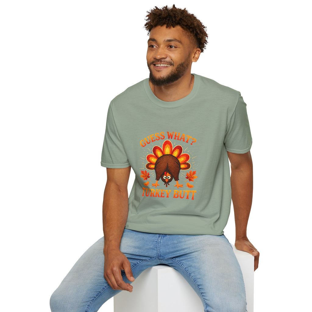 Turkey Butt T-Shirt — "Guess What?" Funny Thanksgiving Tee