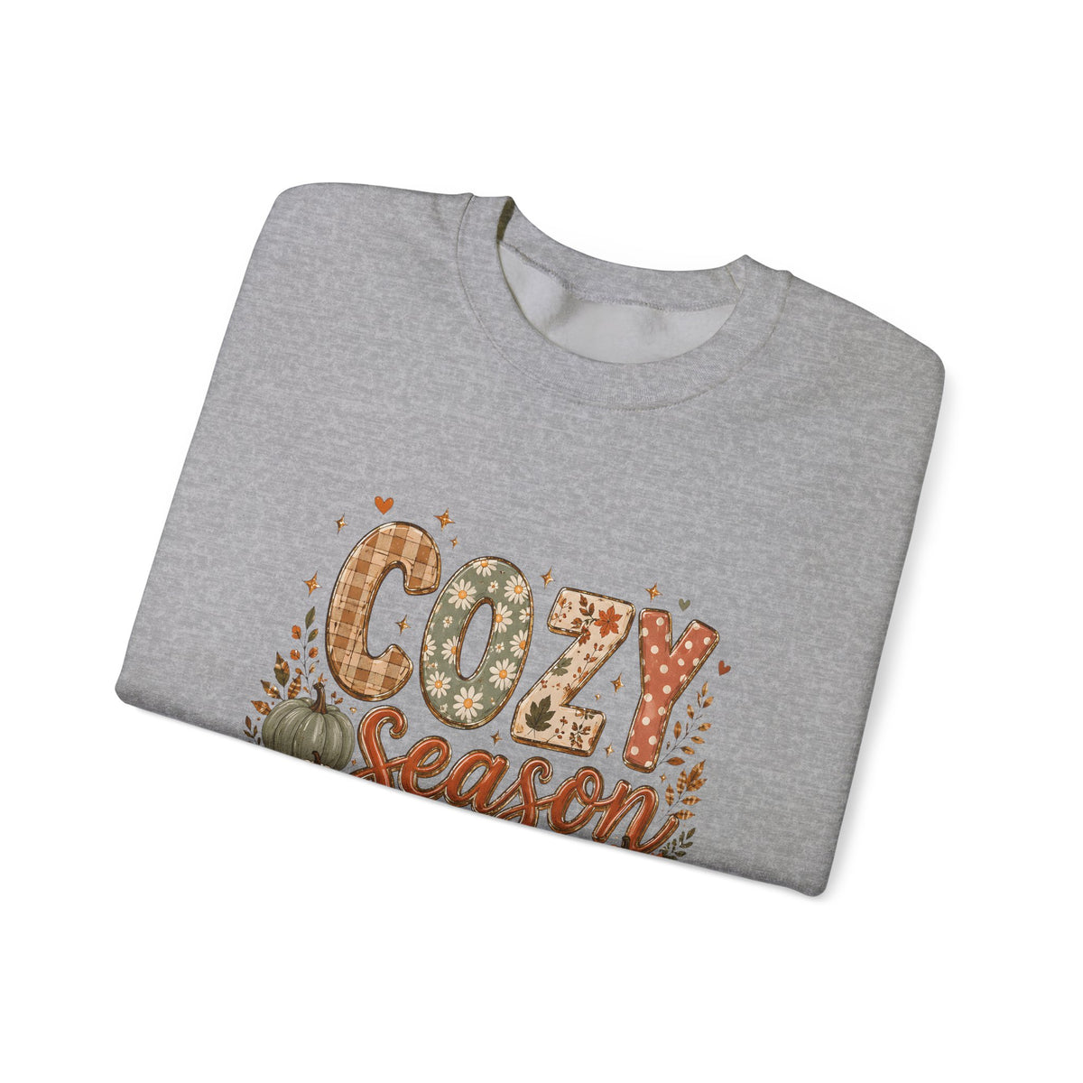 Cozy Season Autumn Pumpkin Crewneck Sweatshirt