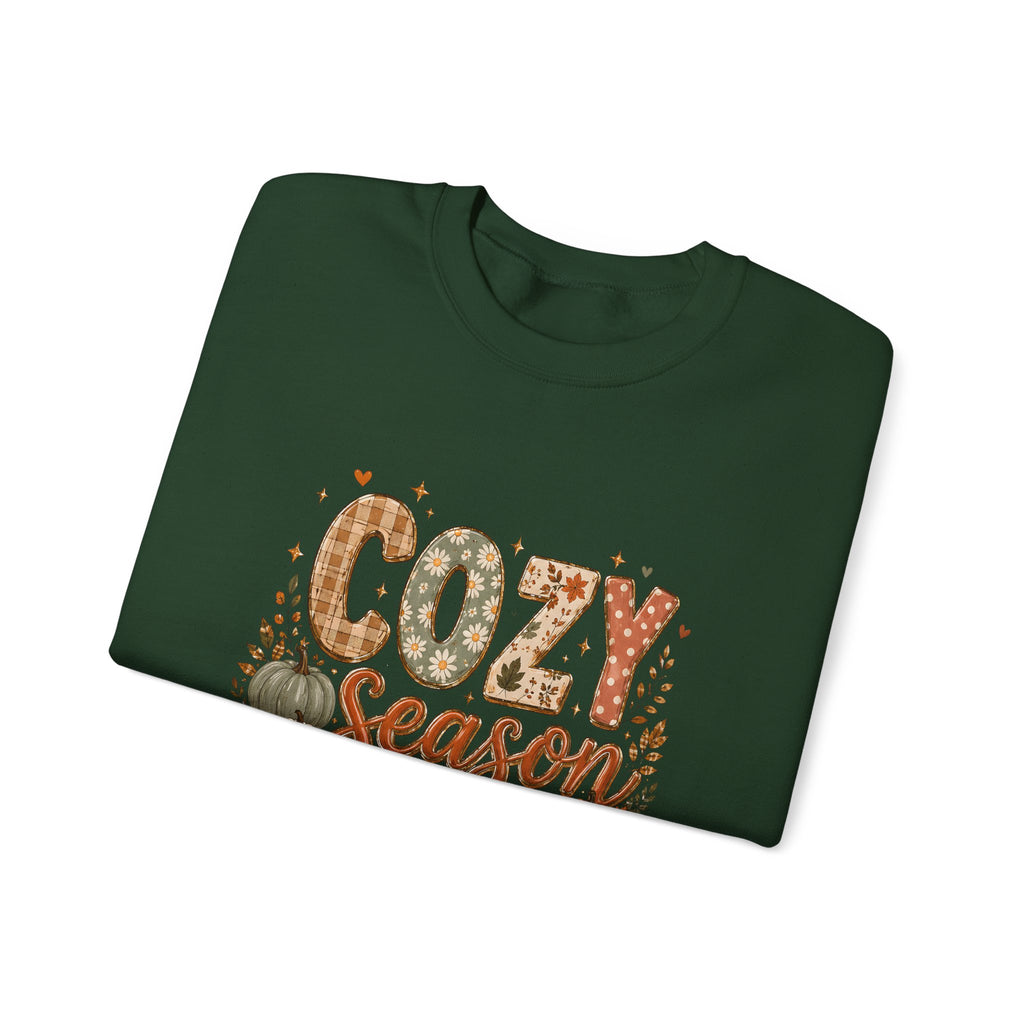 Cozy Season Autumn Pumpkin Crewneck Sweatshirt
