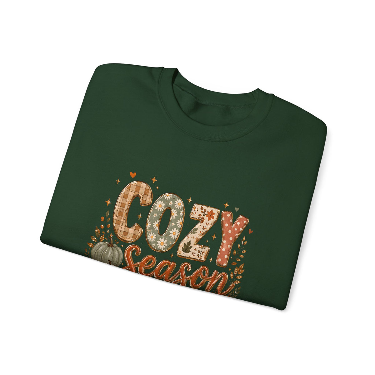 Cozy Season Autumn Pumpkin Crewneck Sweatshirt