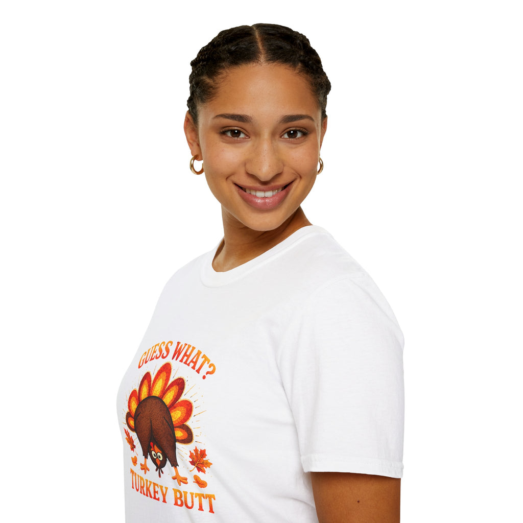 Turkey Butt T-Shirt — "Guess What?" Funny Thanksgiving Tee