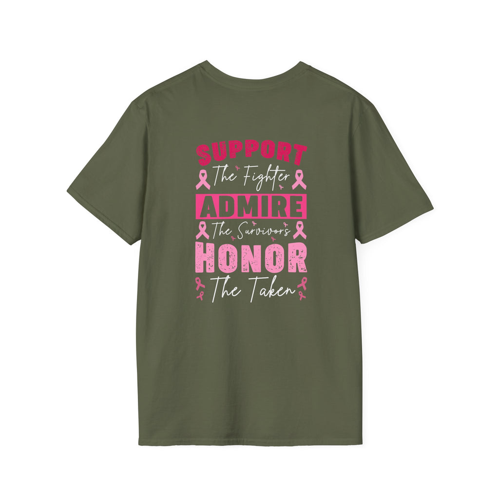 Breast Cancer Awareness Ribbon T-Shirt — Pink Ribbon Support Tee