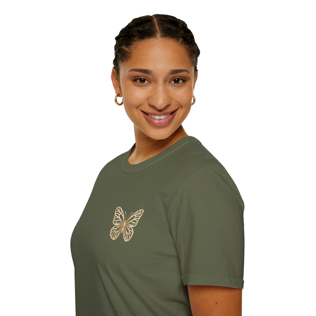 Created with a Purpose Butterfly T-Shirt Faith Graphic Tee