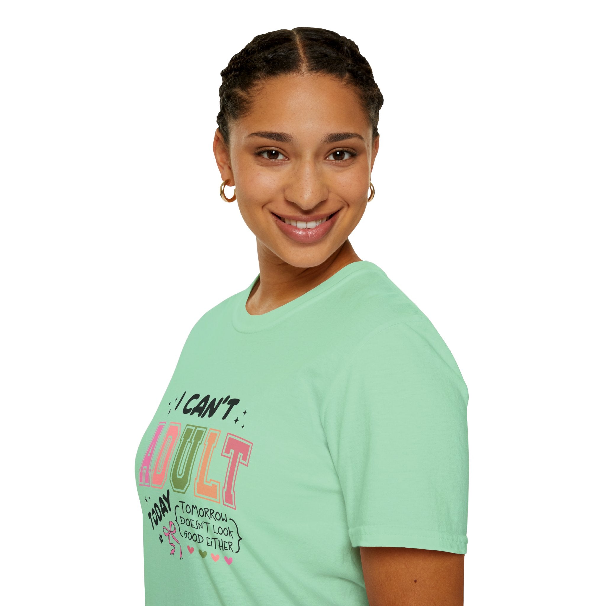 I Can't Adult T-Shirt — Funny Gift for Her Sarcastic Overworked Women's Graphic Tee