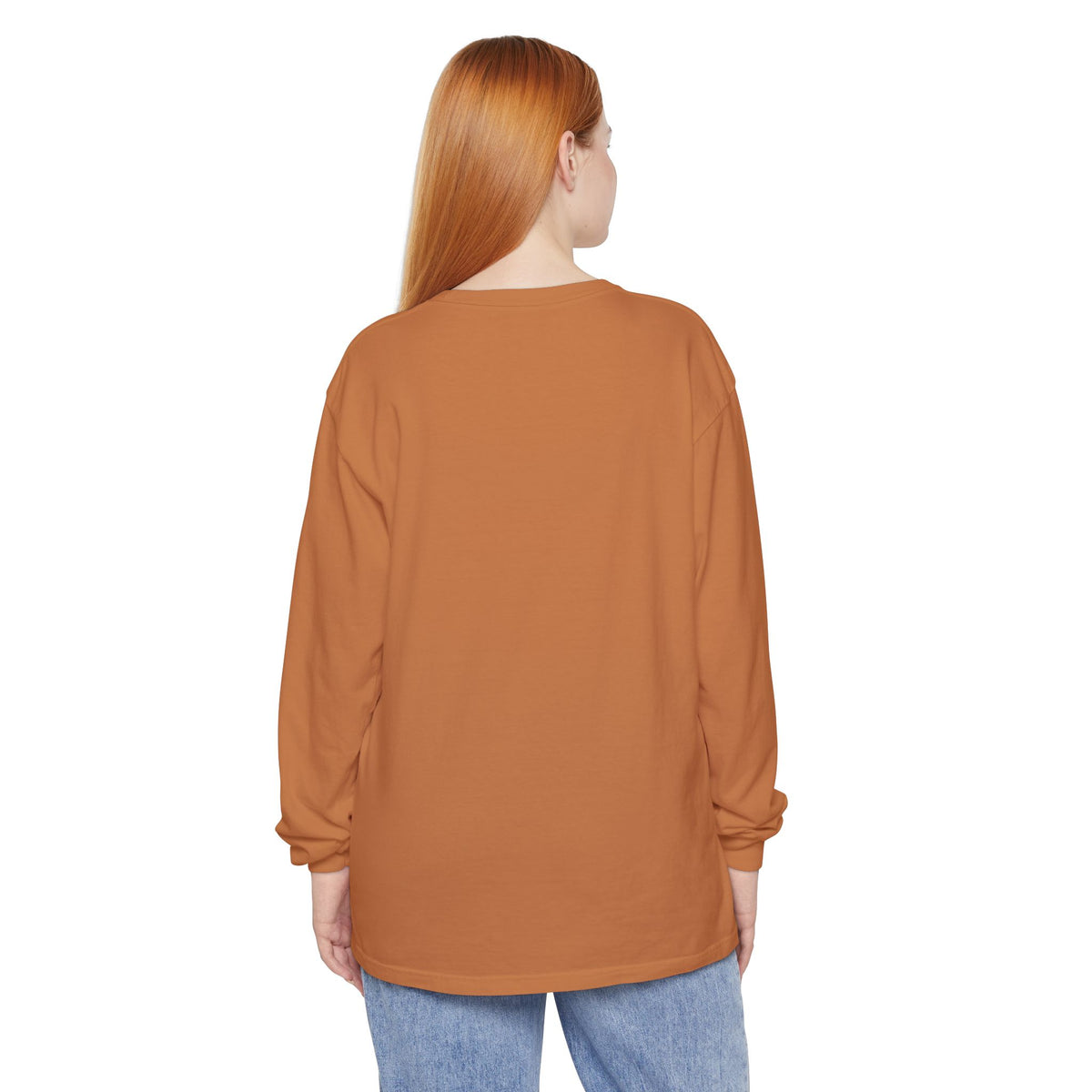 Thankful For Crewneck Long Sleeve Tee — Fall Thanksgiving Gratitude Shirt