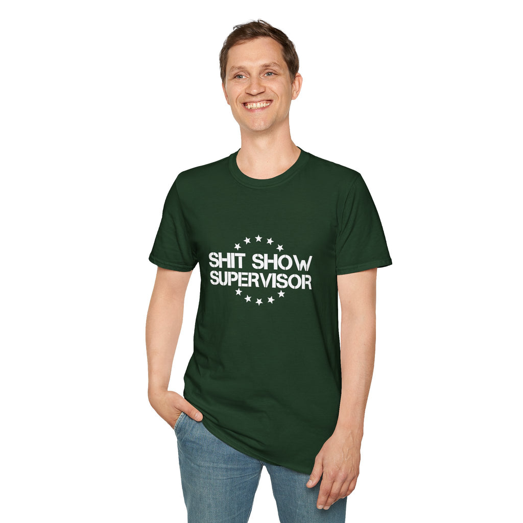 Shit Show Supervisor T-Shirt — Funny Sarcastic Gift for Her Work Humor Graphic Tee