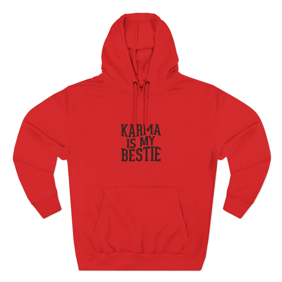 Karma Is My Bestie Graphic Pullover Hoodie