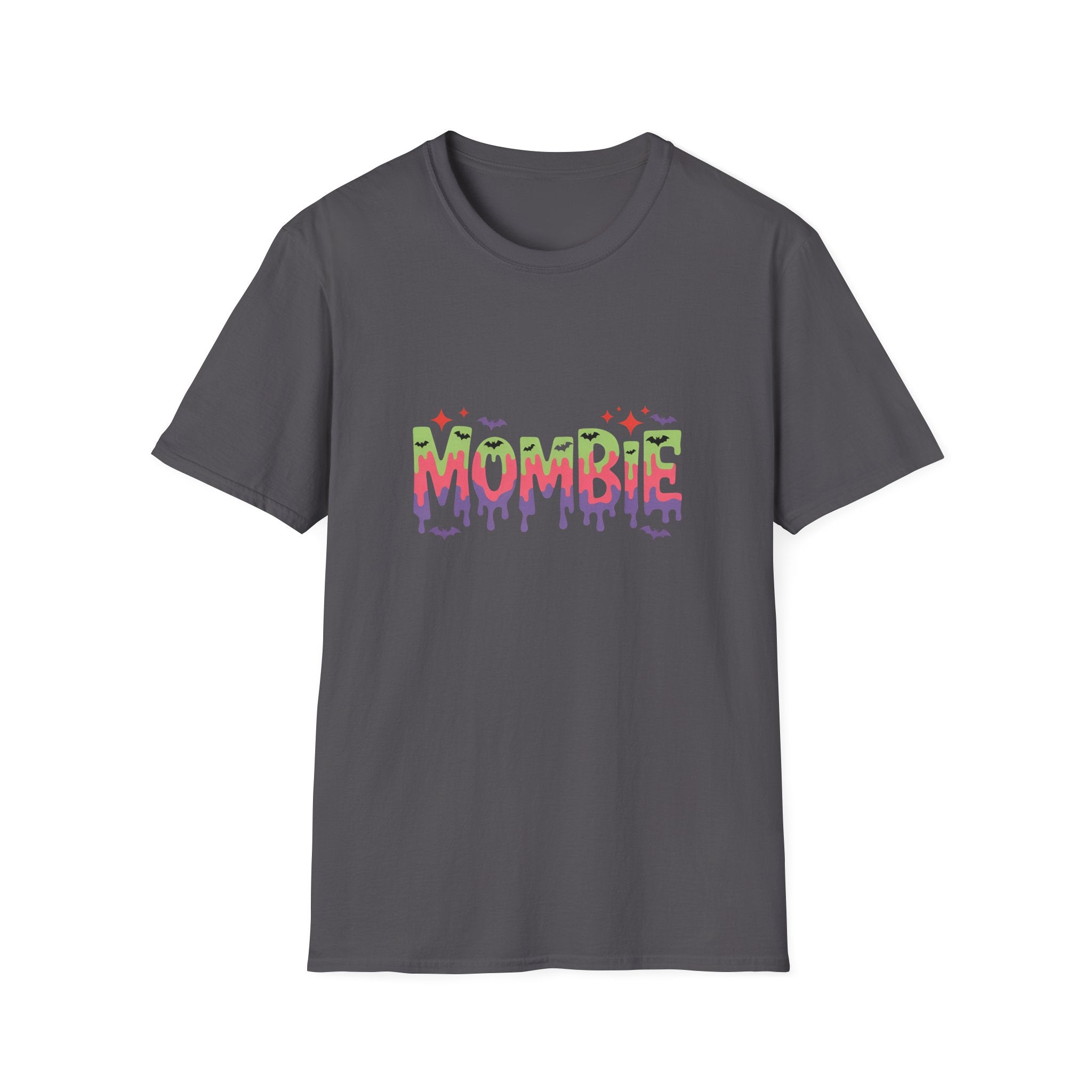 Mombie Halloween T-Shirt — Funny Zombie Mom Gift for Her Neon Graphic Tee
