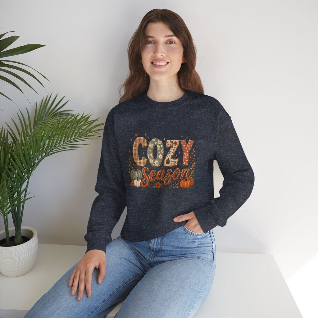 Cozy Season Autumn Pumpkin Crewneck Sweatshirt