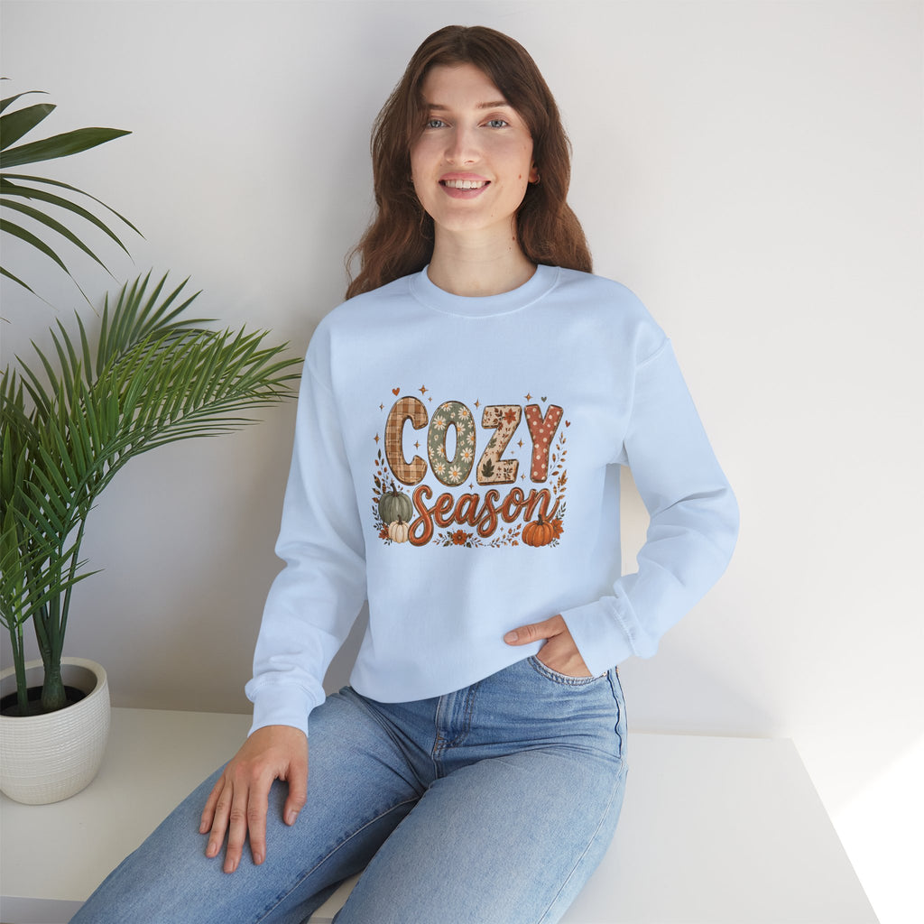 Cozy Season Autumn Pumpkin Crewneck Sweatshirt